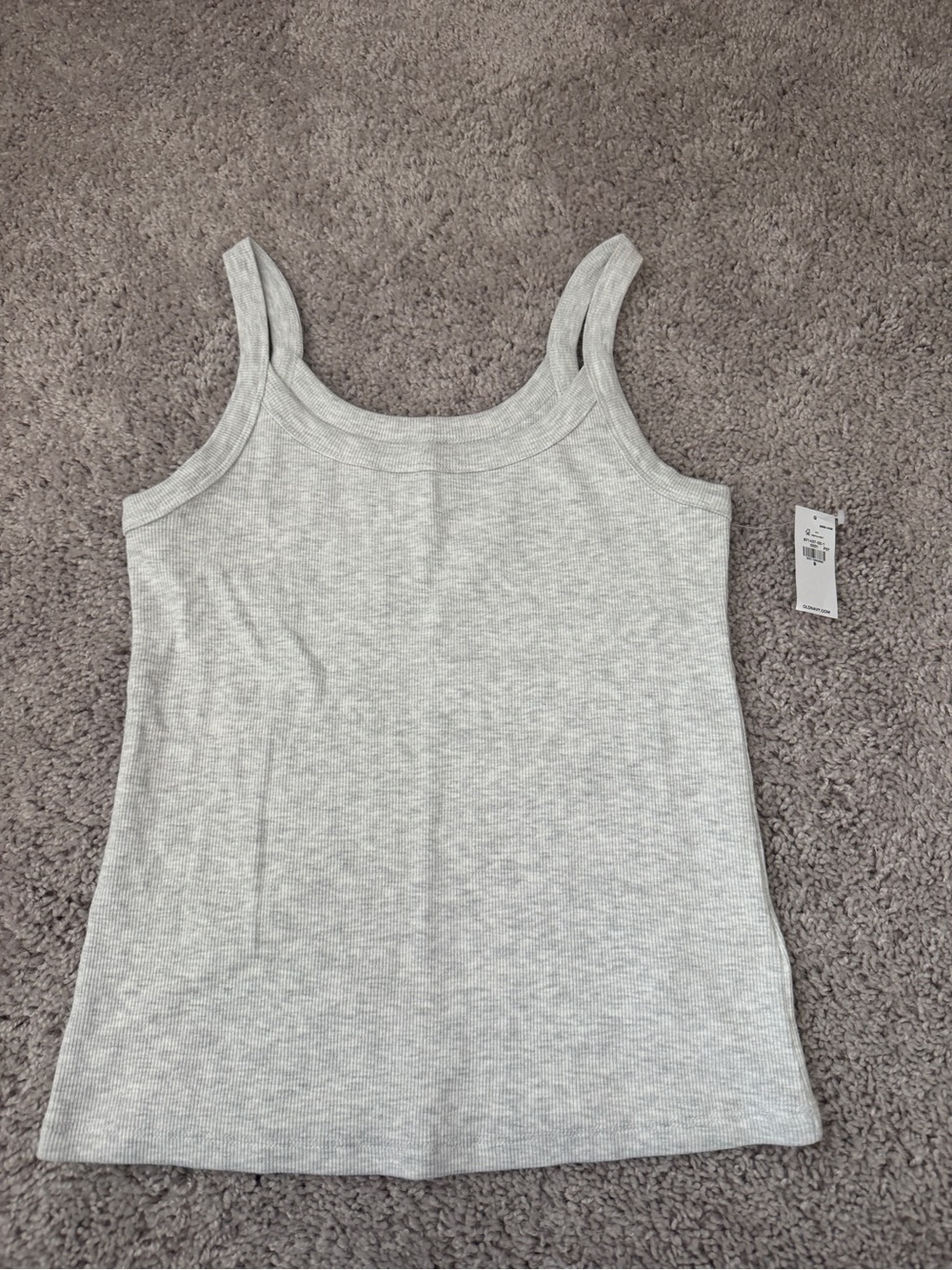 Old Navy Light Gray Ribbed Tank Camisole